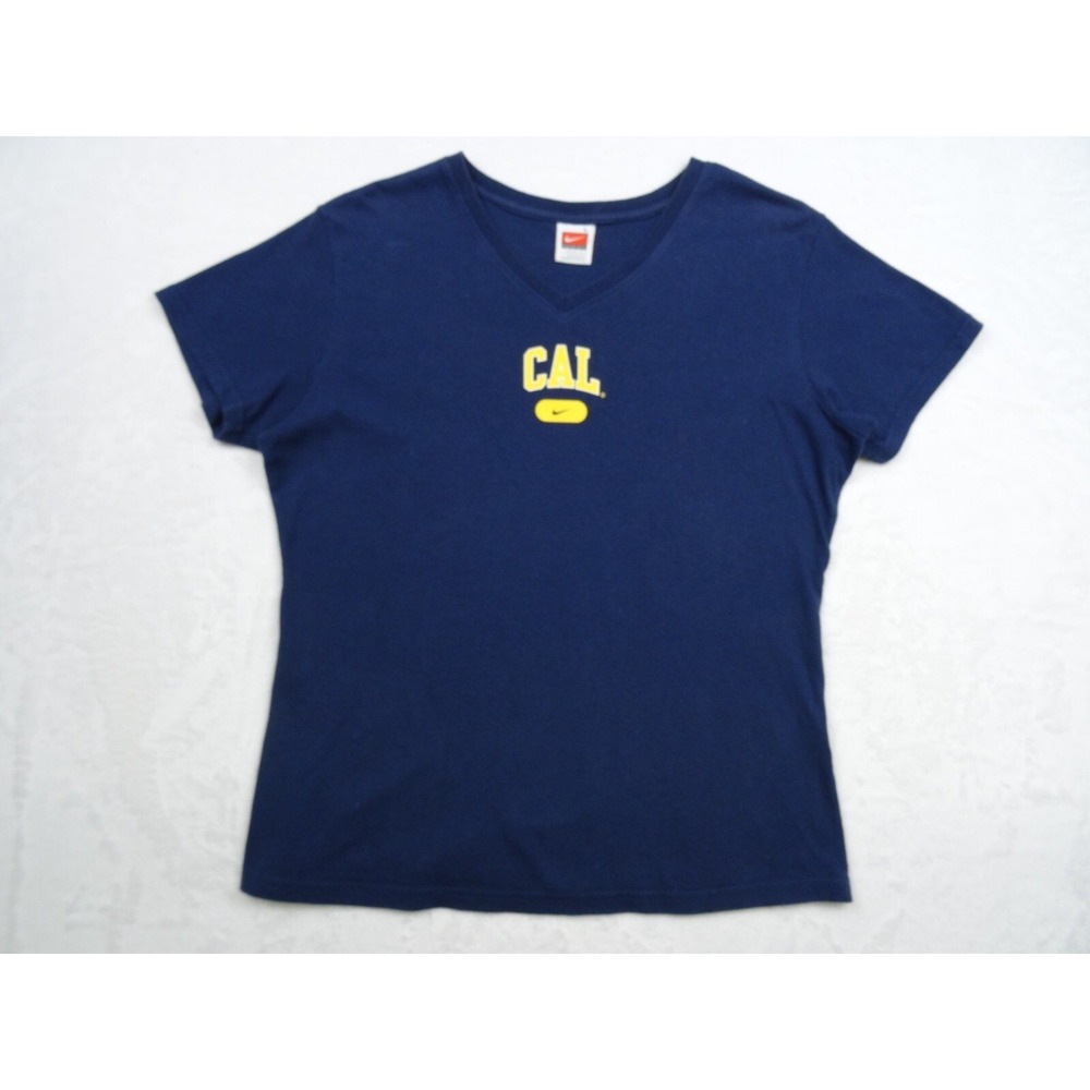 Nike Team Womens Top Size Large Blue University of California CAL Bears Shirt